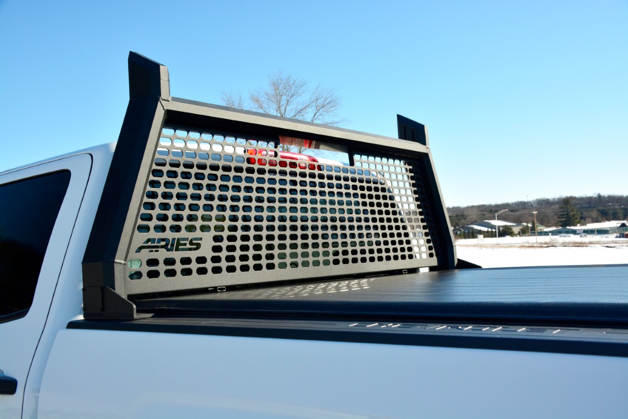 Bed of a white truck